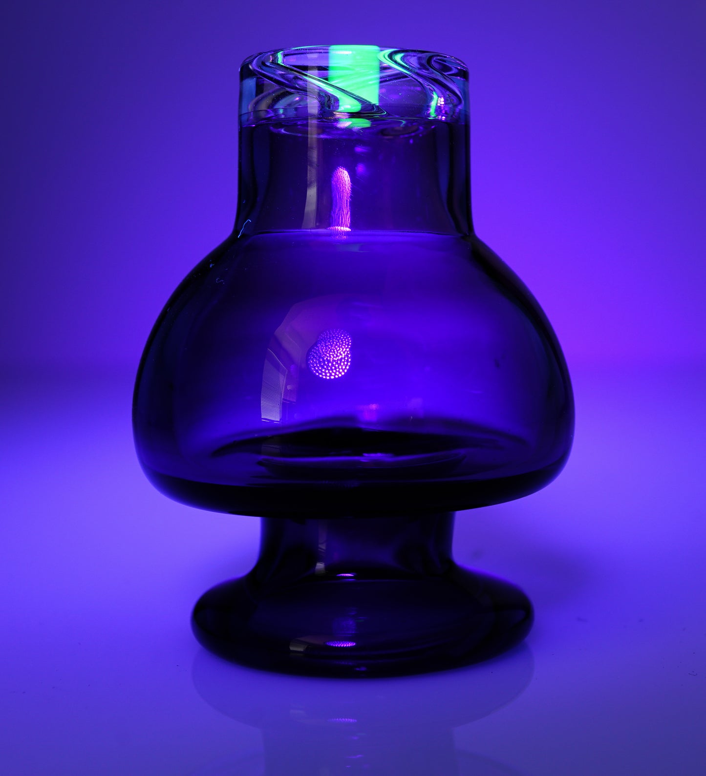 Gold Amethyst Spinner Cap with UV Core