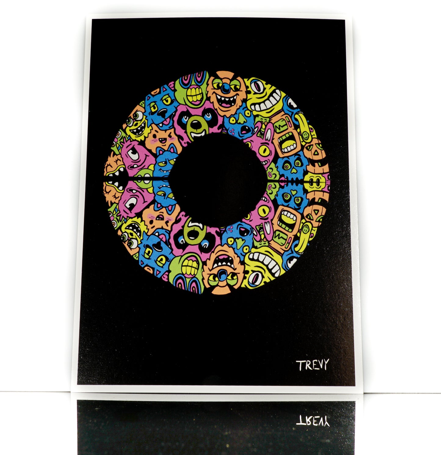 Gold Monster Folding Fans + Art Print