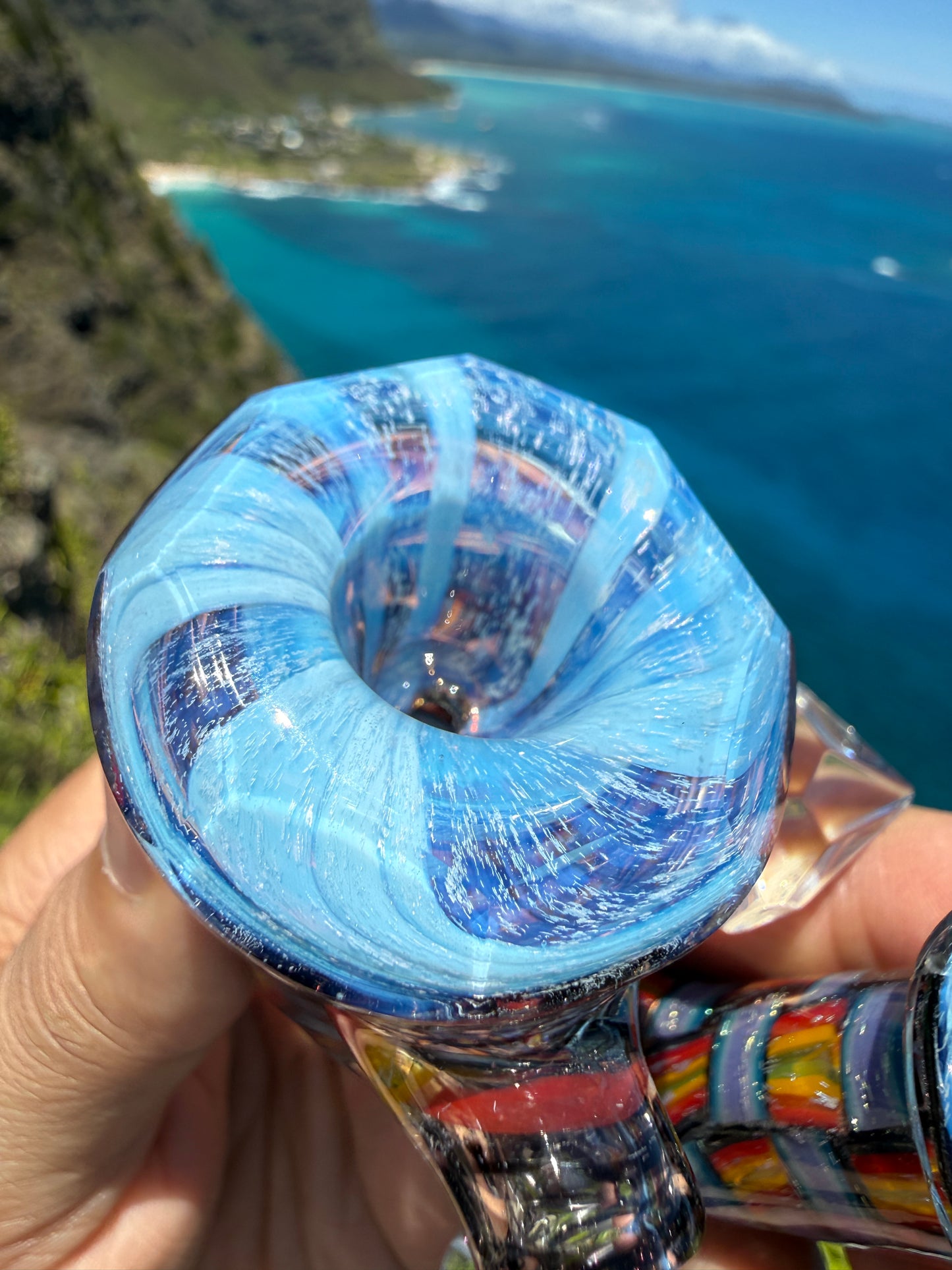 Faceted UV Fire and Ice Dichro Chip Stack Sherlock