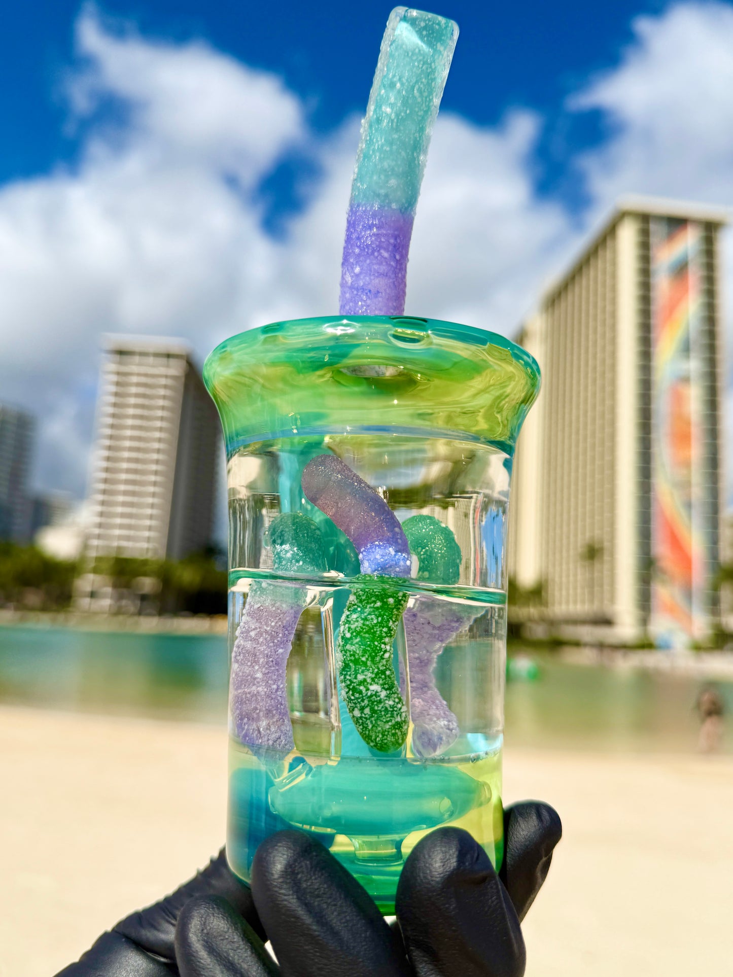 Sour Gummy Worm Cup