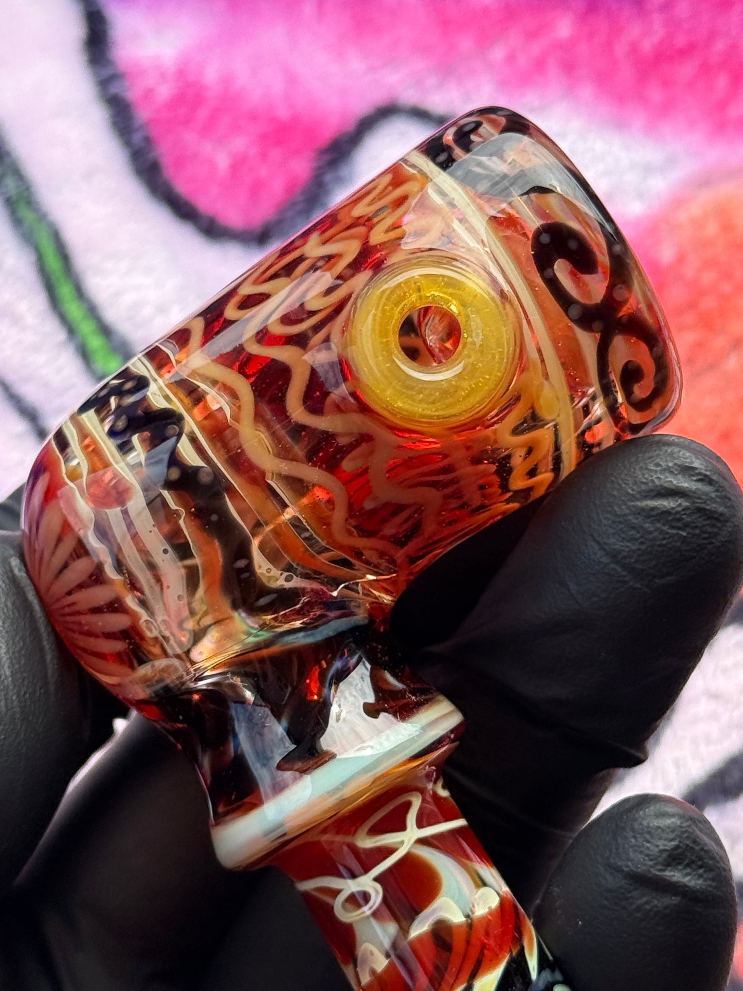 Squiggle Patternwork Corn Cob Pipe