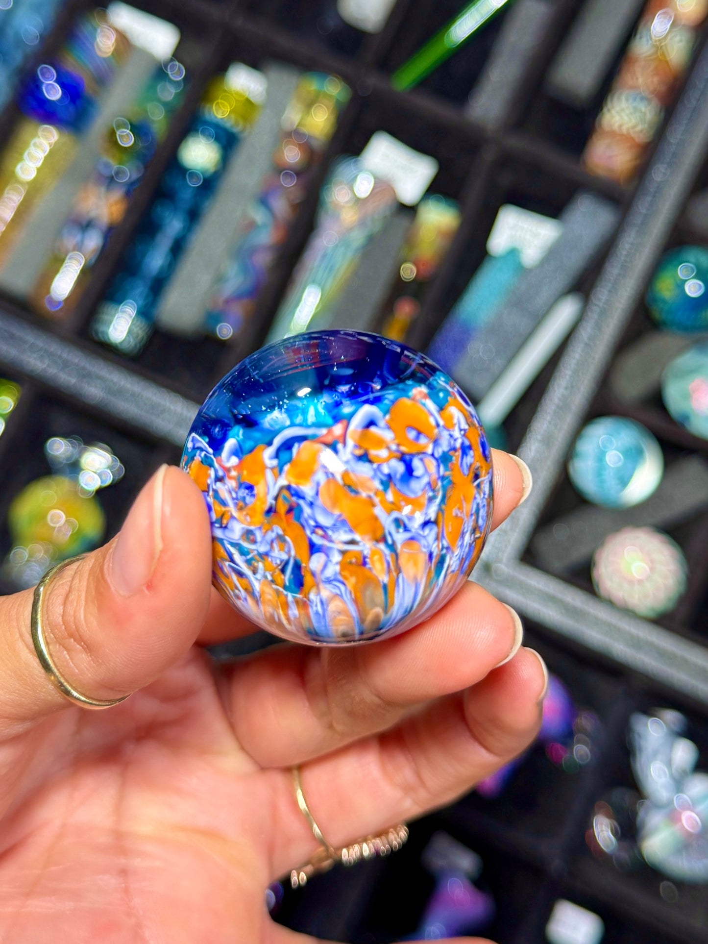 Rose Splatter UV Marble (37mm)