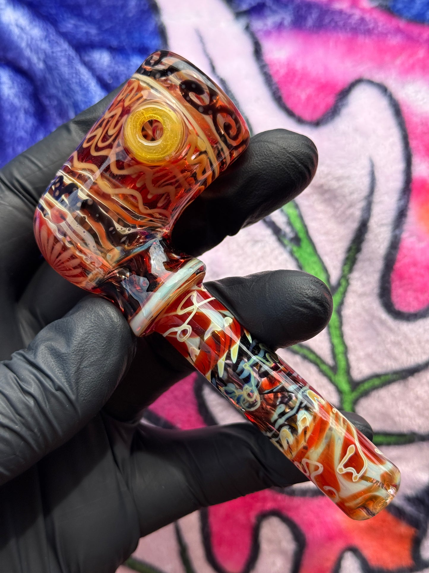Squiggle Patternwork Corn Cob Pipe