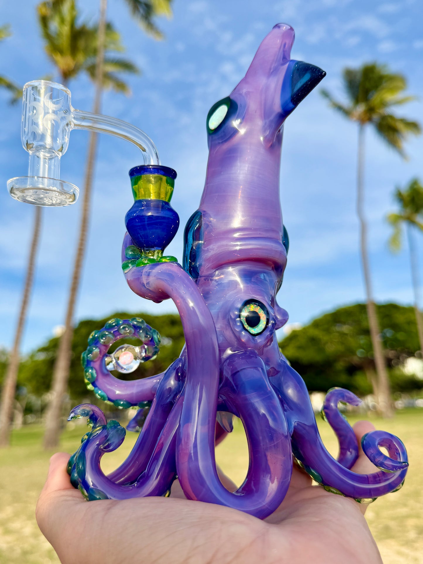 Stargazer and Dual UV Ion, Atomic Stardust Opal Squid Recylcer