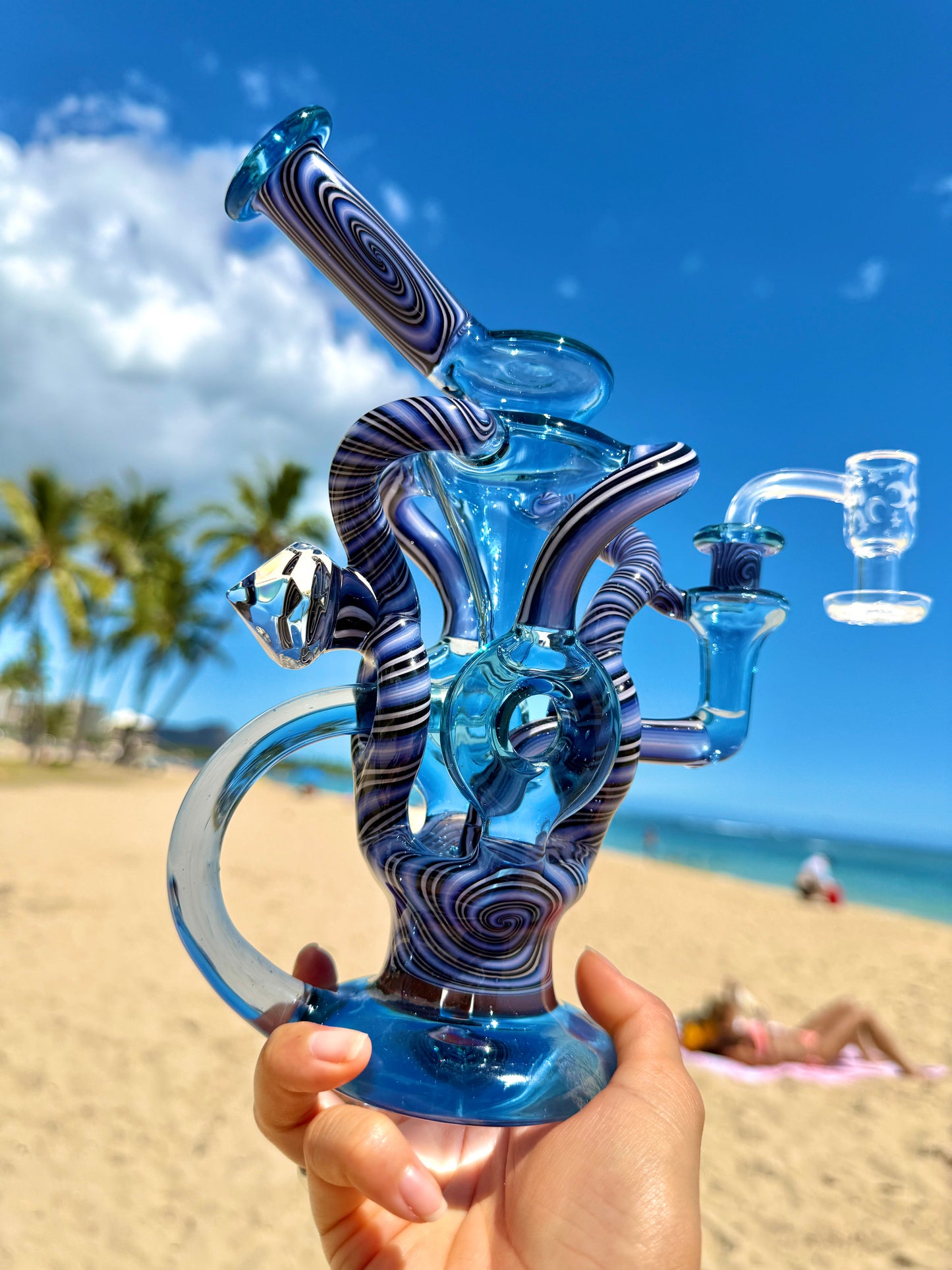 Full Sized Faceted Quad Donut Recycler