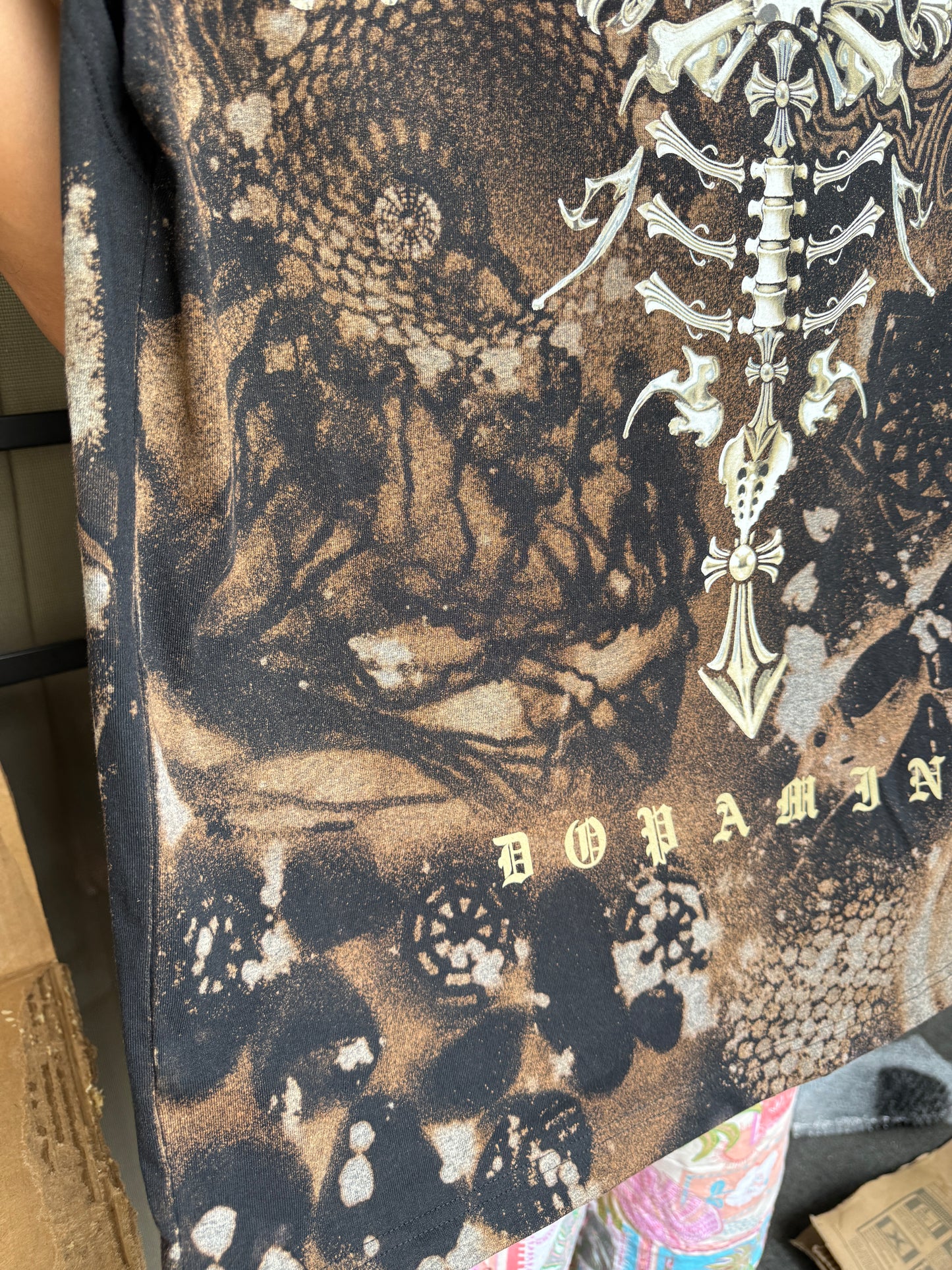 HEADY Misunderstood DOPAMINE Bleach Dyed Shirt (XL)
