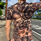 Sherbet Glass Bleach Dye T-Shirt (Small)