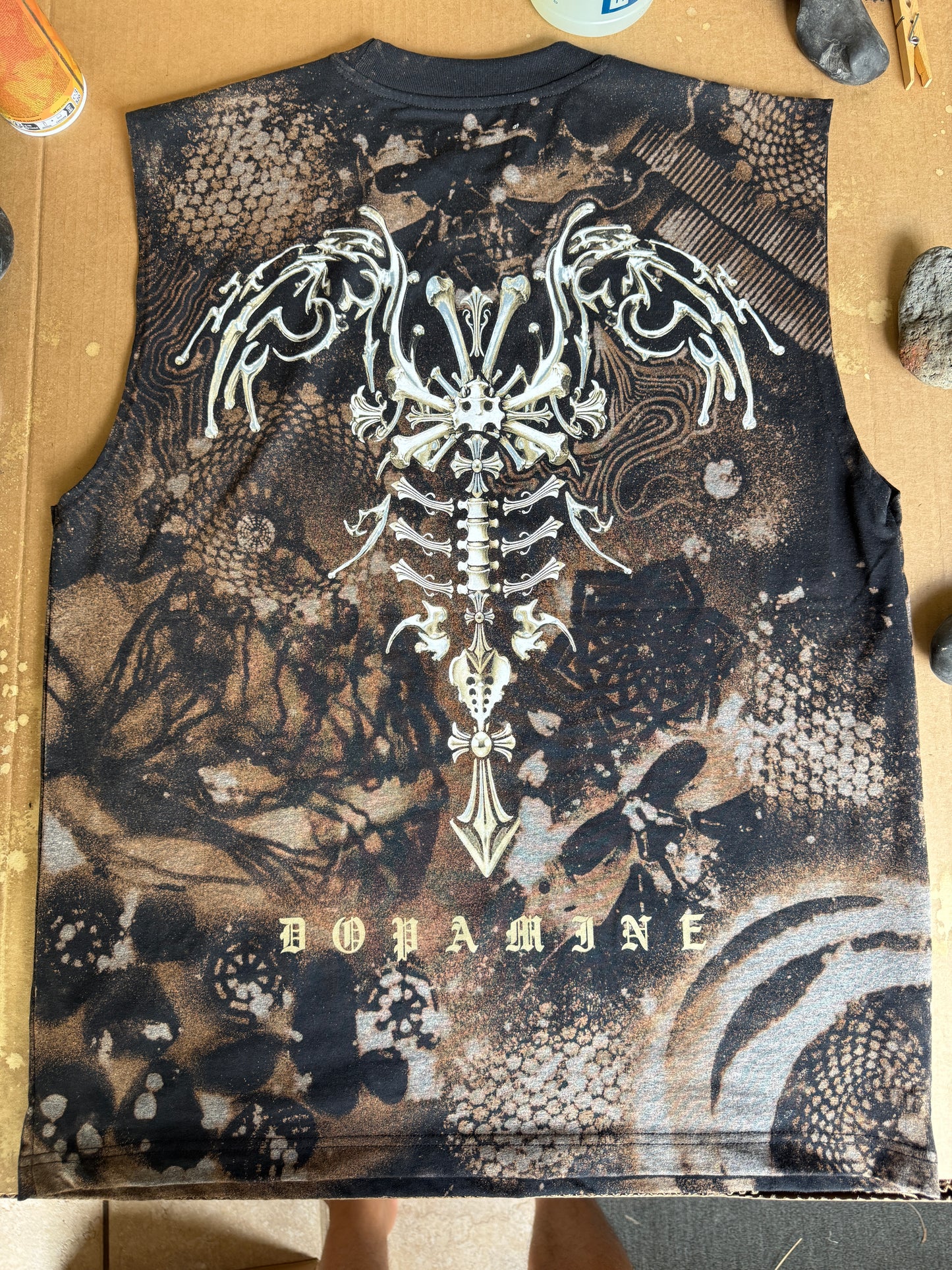 HEADY Misunderstood DOPAMINE Bleach Dyed Shirt (XL)