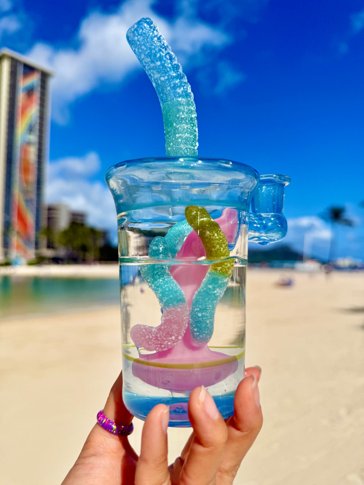 Sour Gummy Worm Cup