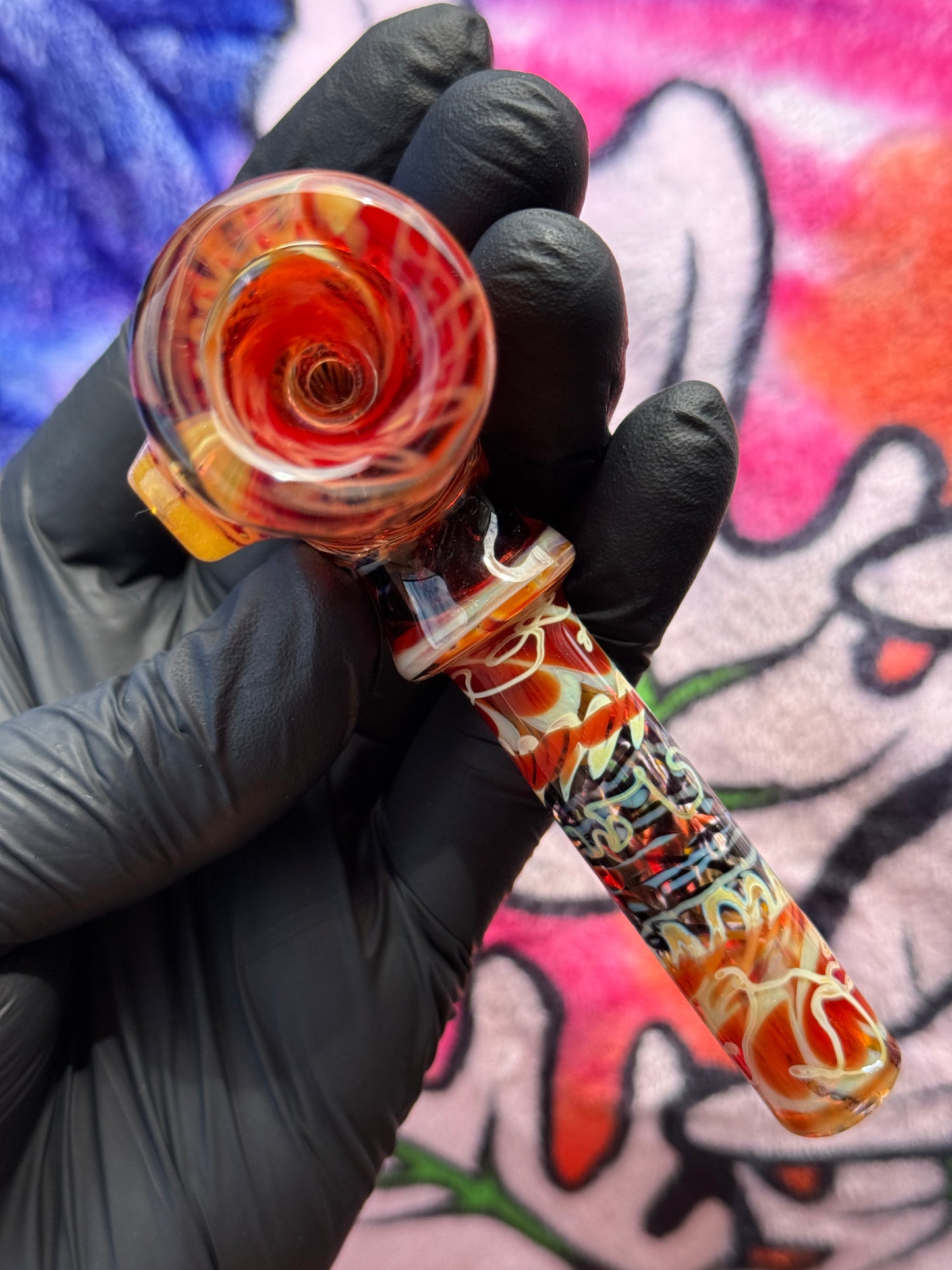 Squiggle Patternwork Corn Cob Pipe