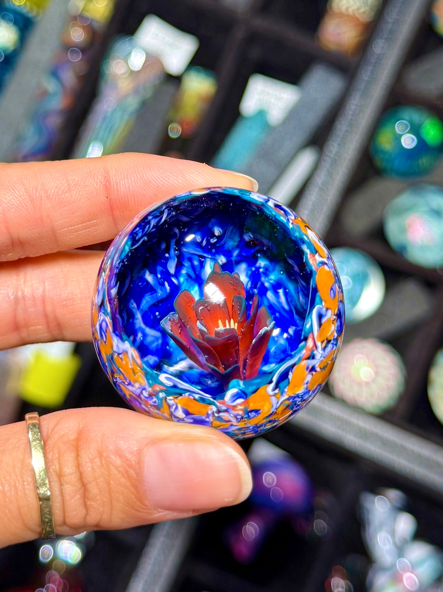 Rose Splatter UV Marble (37mm)