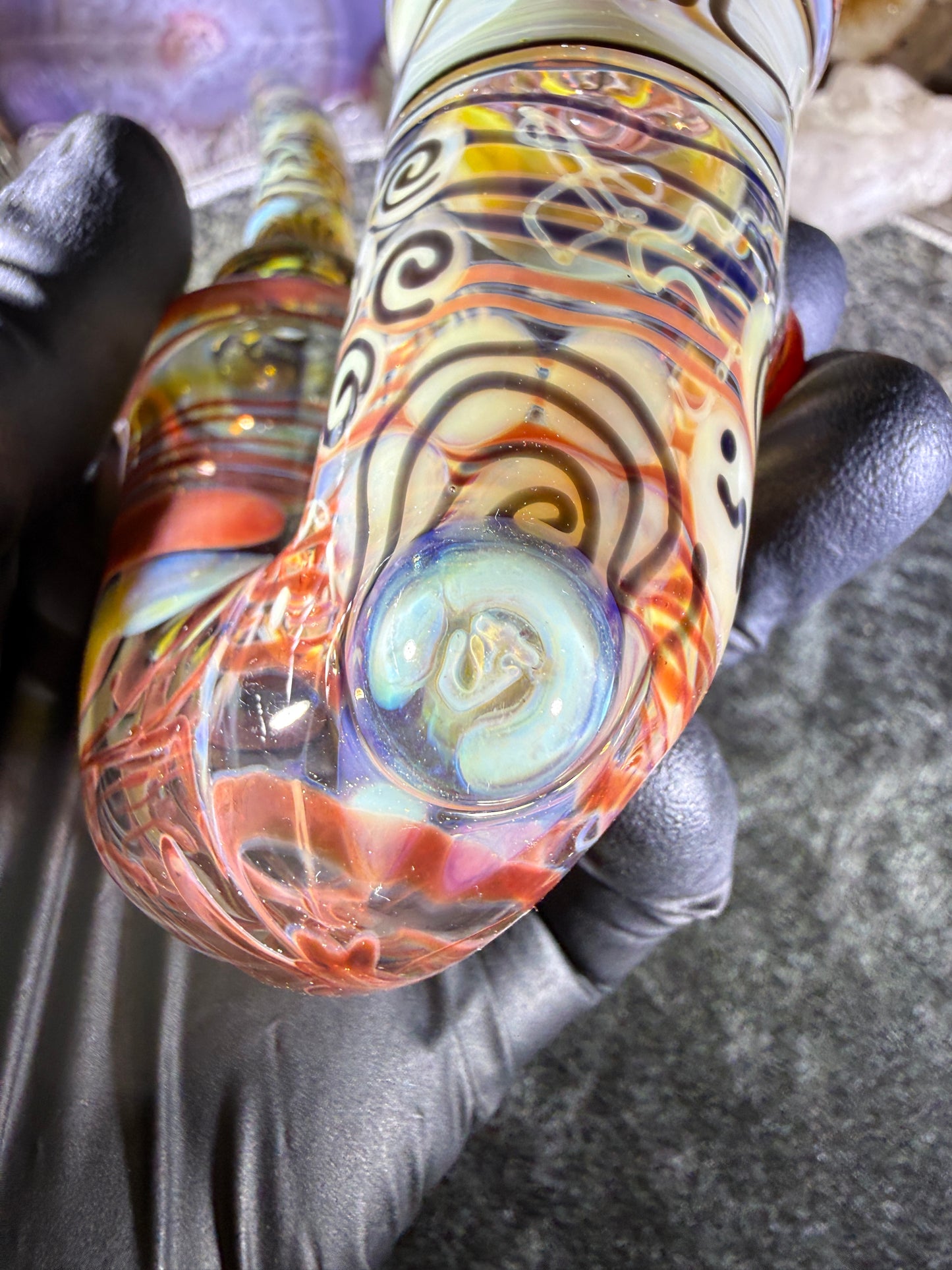 Fumed Scribble Smiley Thumbprint Sherlock