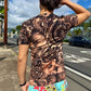 Sherbet Glass Bleach Dye T-Shirt (Small)