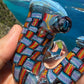 Faceted UV Fire and Ice Dichro Chip Stack Sherlock