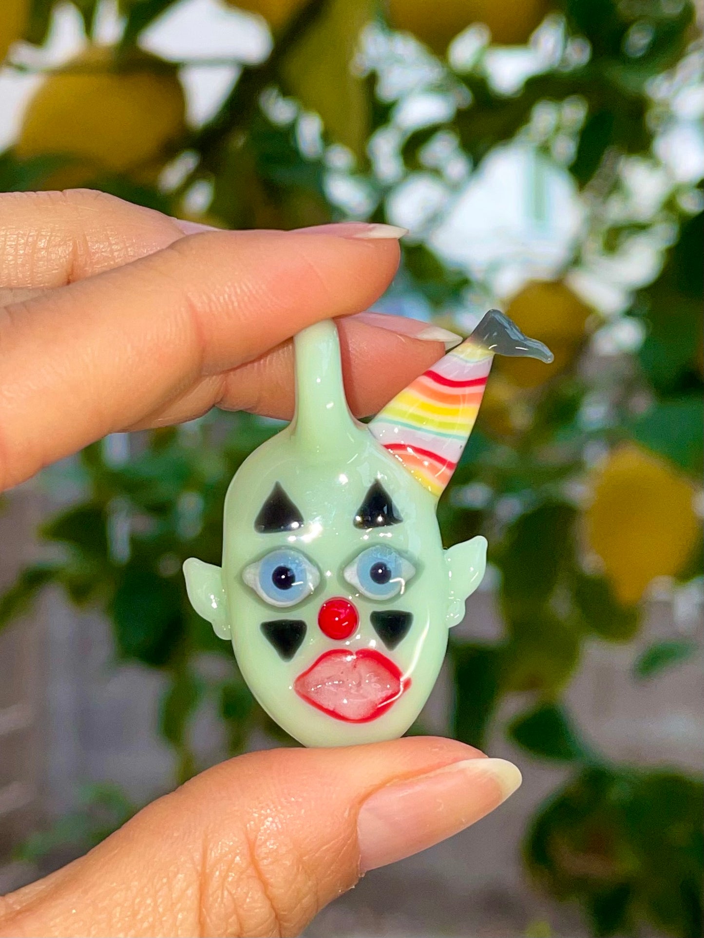 Party Hat Clown Pendant