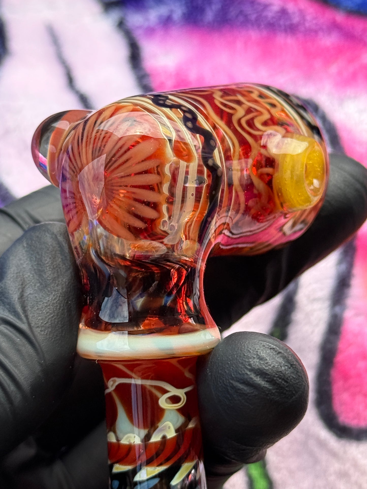Squiggle Patternwork Corn Cob Pipe