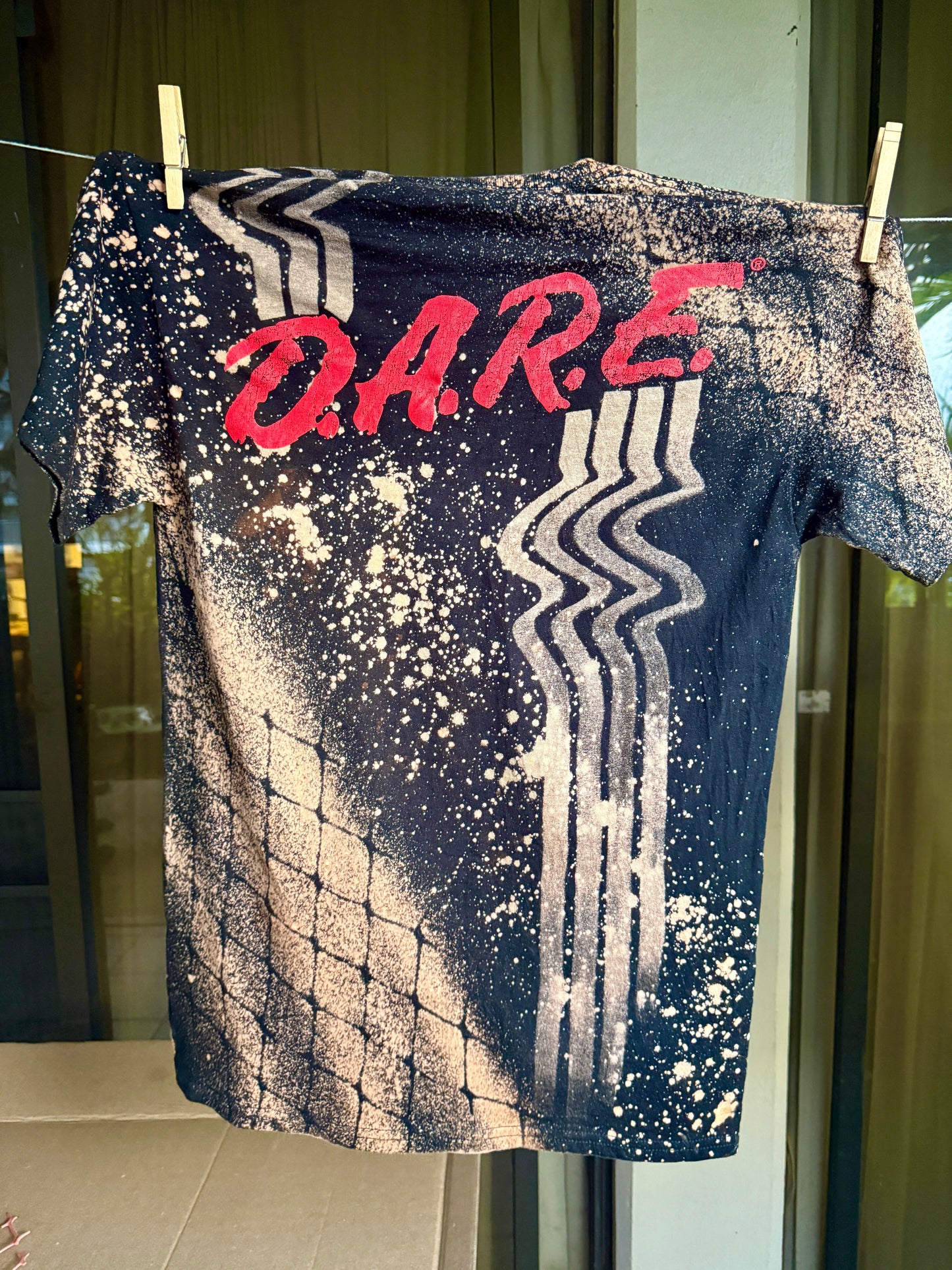 D.A.R.E. Bleach Dye T-Shirt (Large)