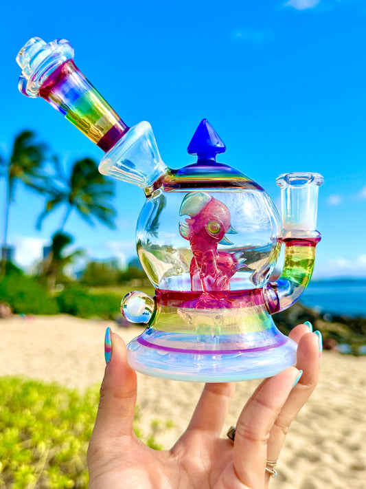 Rainbow Terried Bird Bottle