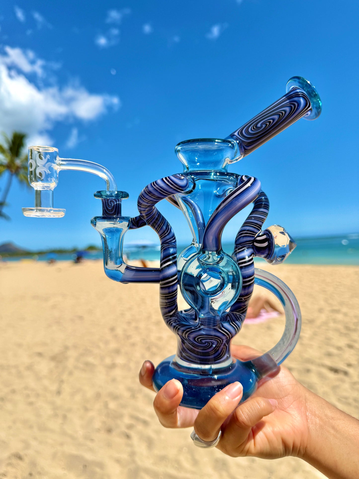 Full Sized Faceted Quad Donut Recycler