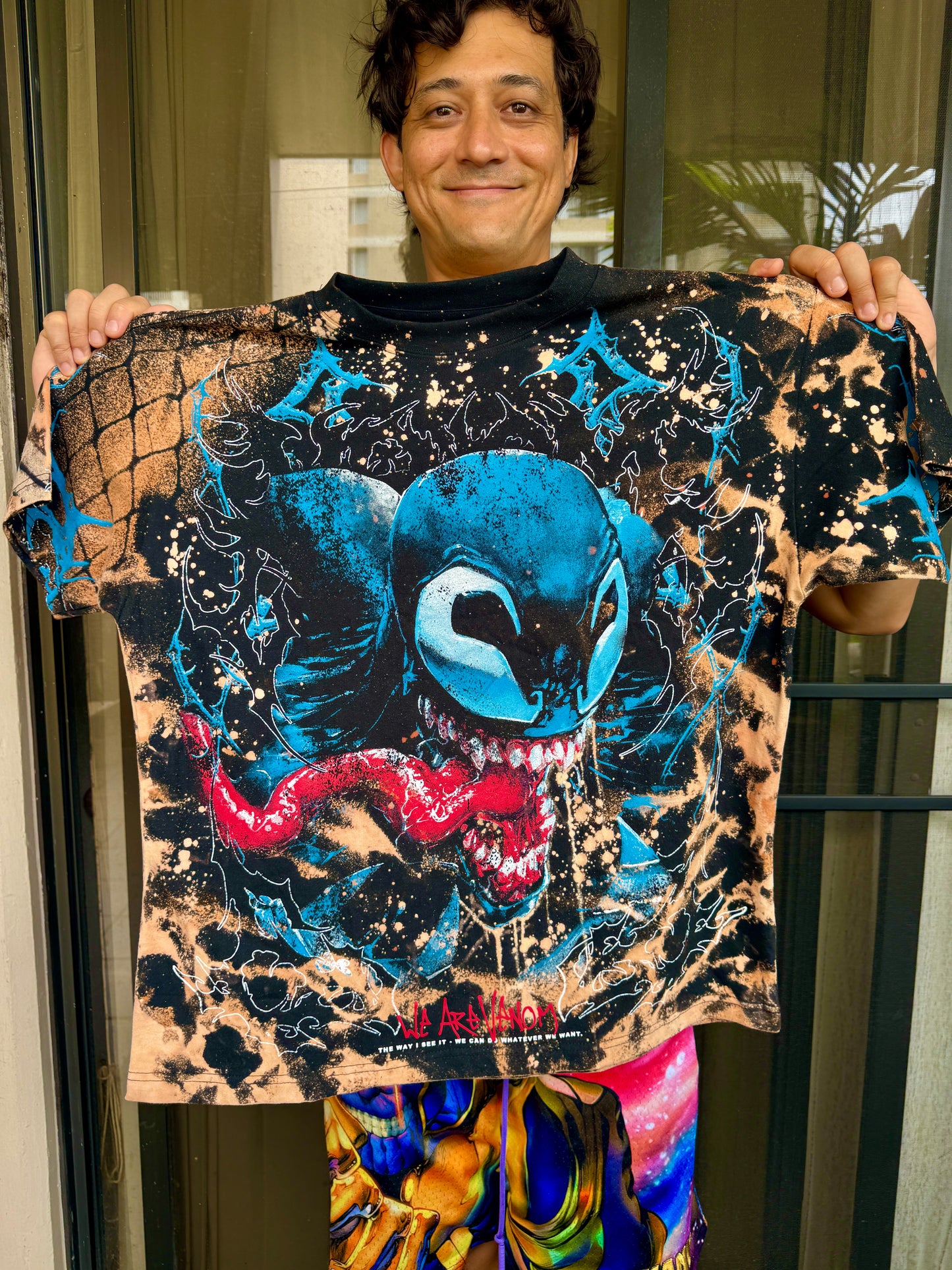 Venom Bleach Dye T-Shirt (Large)