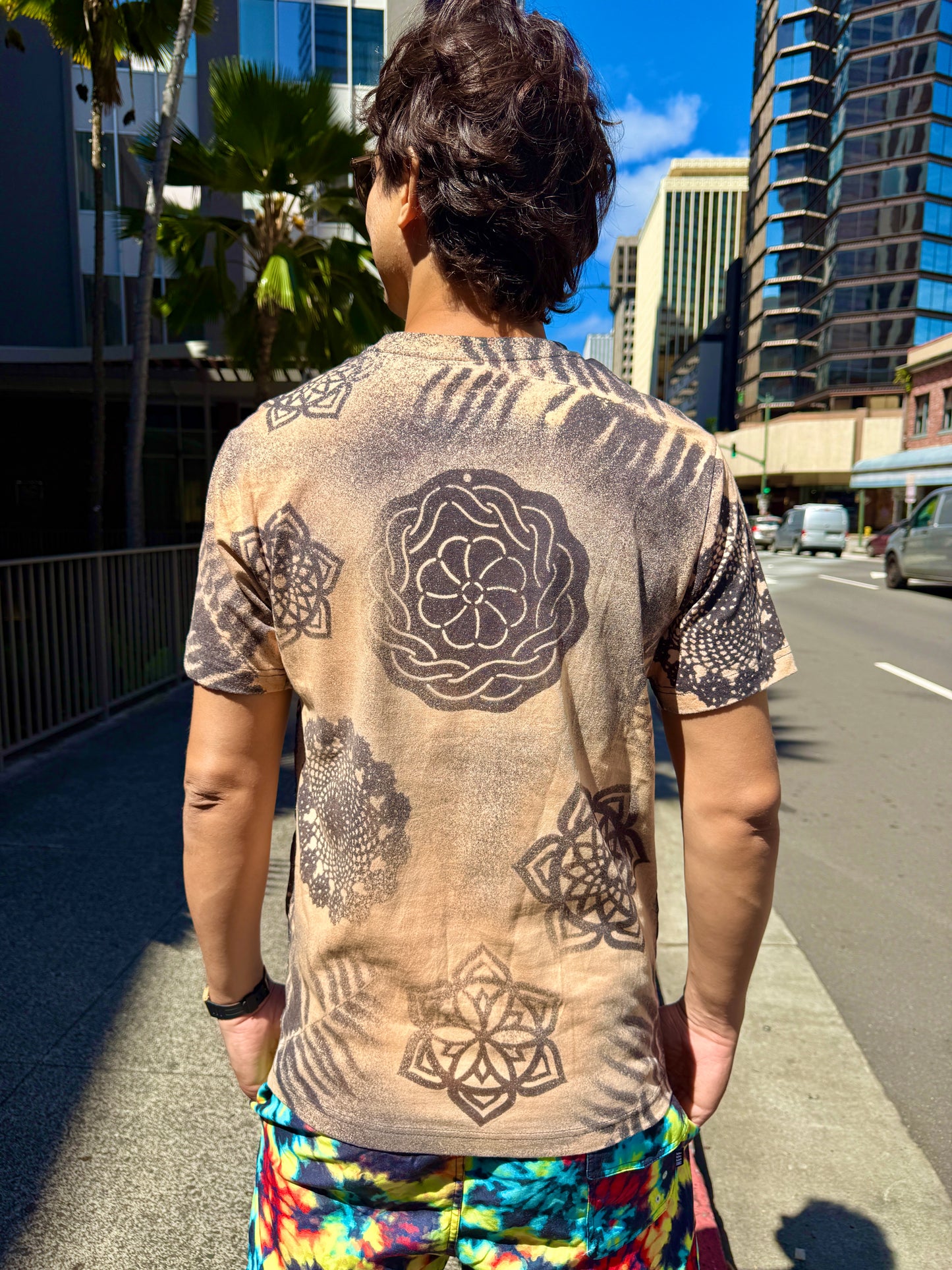 “Rebel Vengeance” Bleach Dye T-Shirt (Medium)