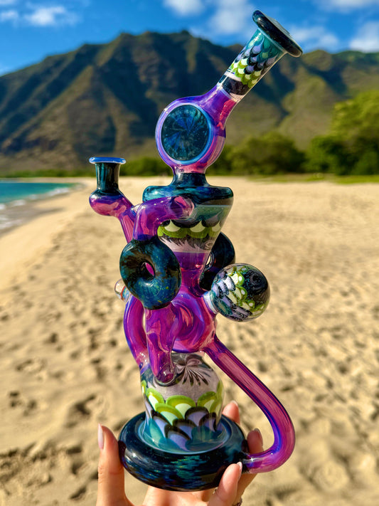 Crushed Opal Space Fume and Dotstack Trident Recycler