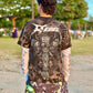 Skull REBEL Bleach Dye T-Shirt (Large)