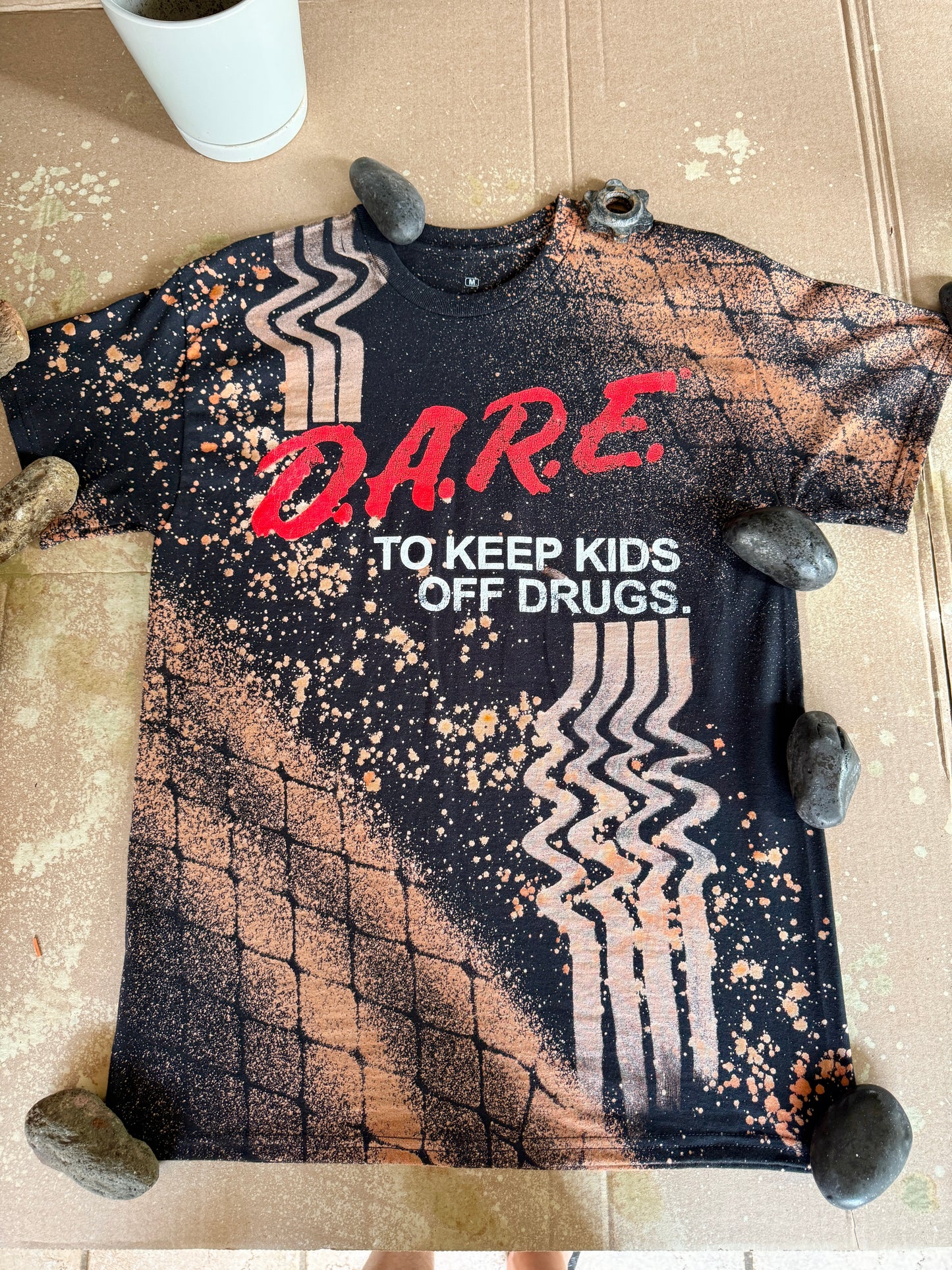 D.A.R.E. Bleach Dye T-Shirt (Large)