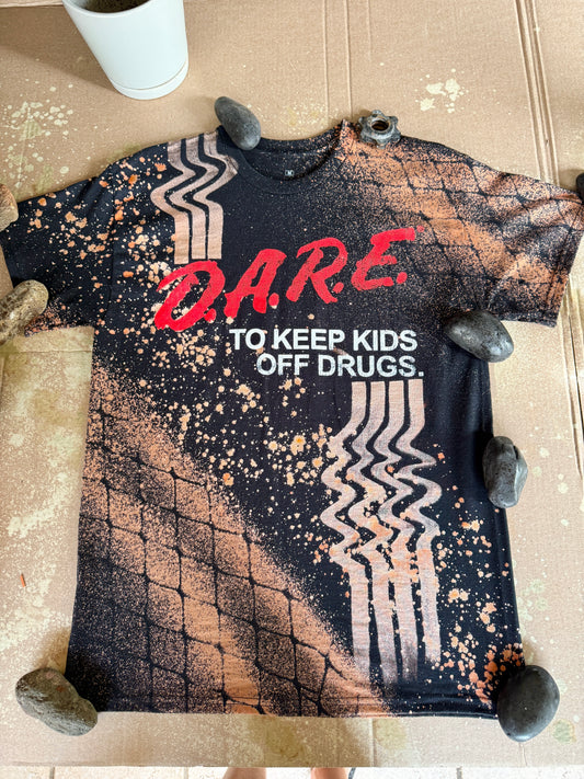 D.A.R.E. Bleach Dye T-Shirt (Medium)