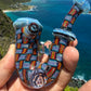 Faceted UV Fire and Ice Dichro Chip Stack Sherlock