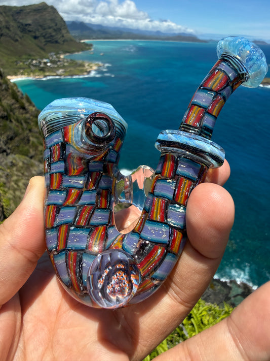 Faceted UV Fire and Ice Dichro Chip Stack Sherlock
