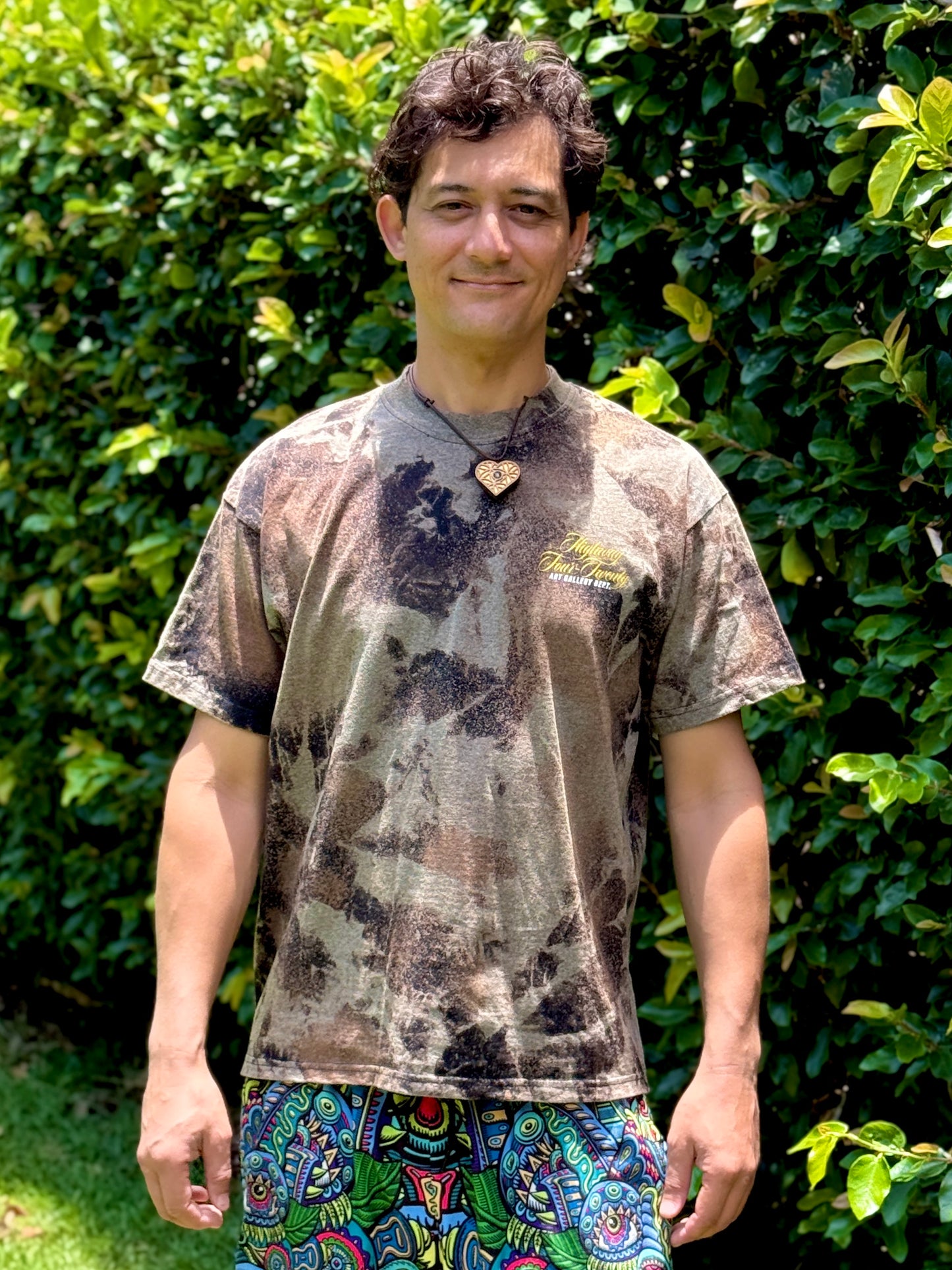 Four-Twenty Adam and Eve Bleach Dye T-shirt (Small)
