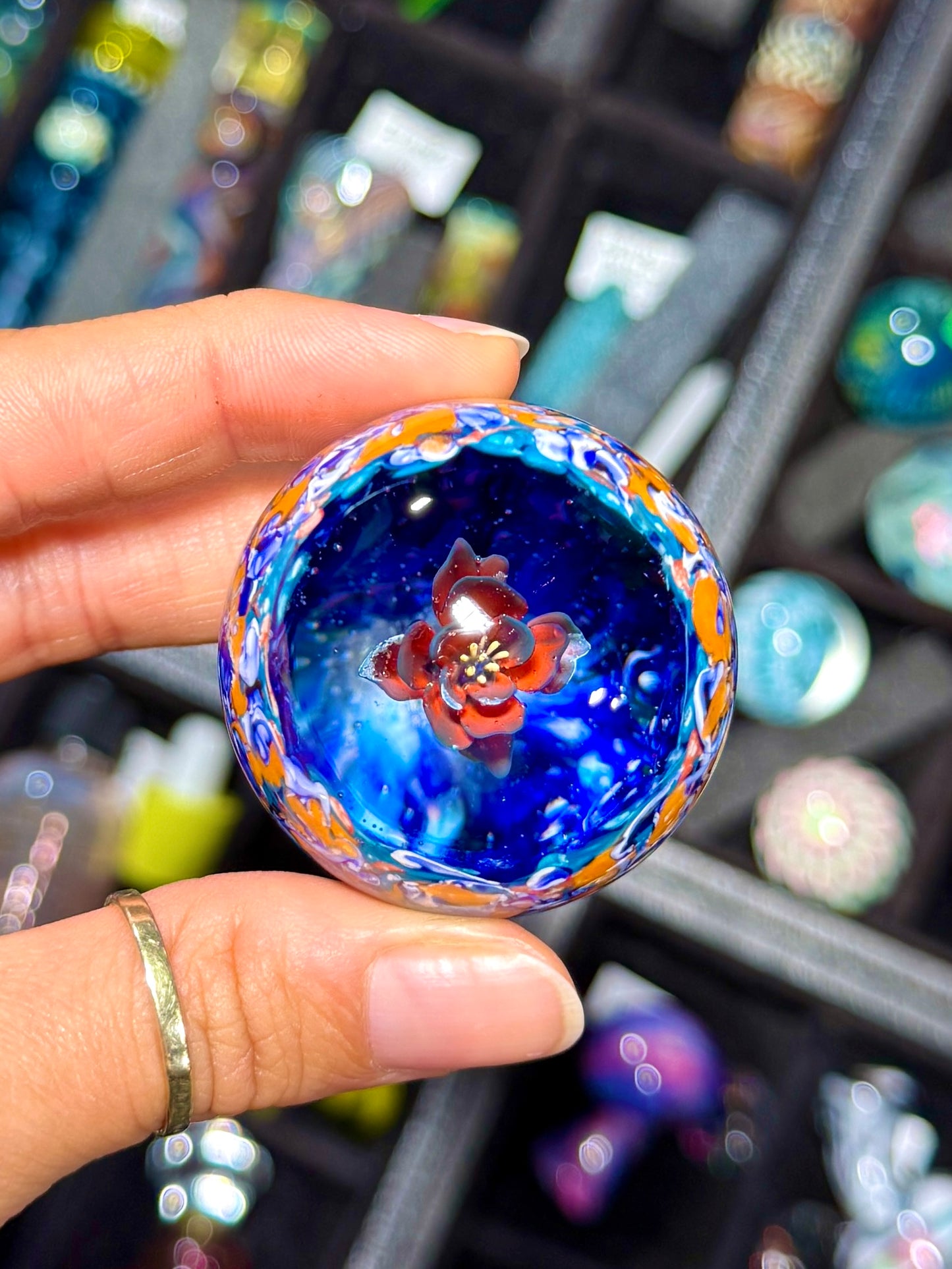 Rose Splatter UV Marble (37mm)