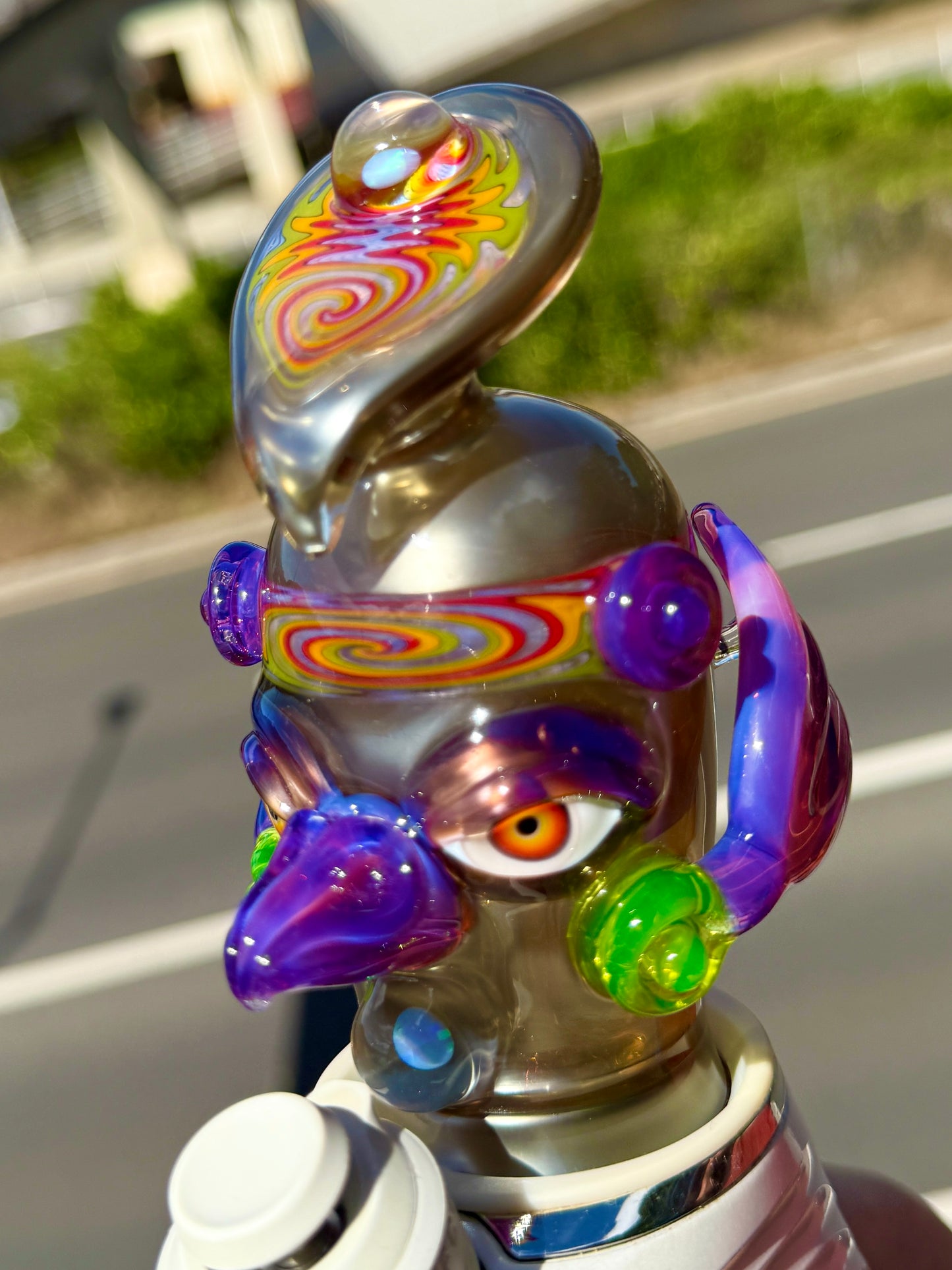 Deluxe UV Winged Bird Head Wet Peak Top