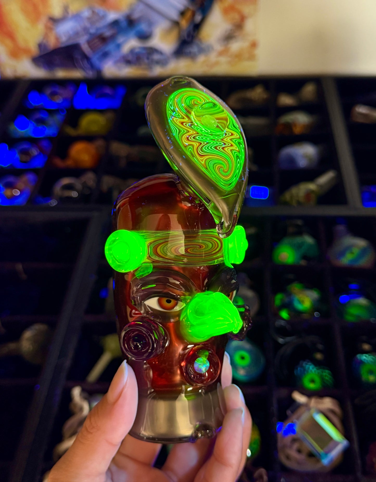 Deluxe UV Bird Head Wet Peak Top