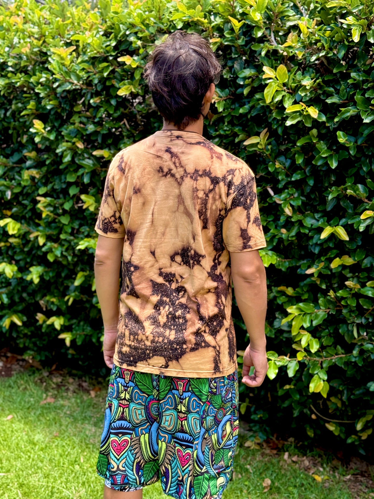 Summer Solstice with Salt Bleach Dye T-Shirt (Large)