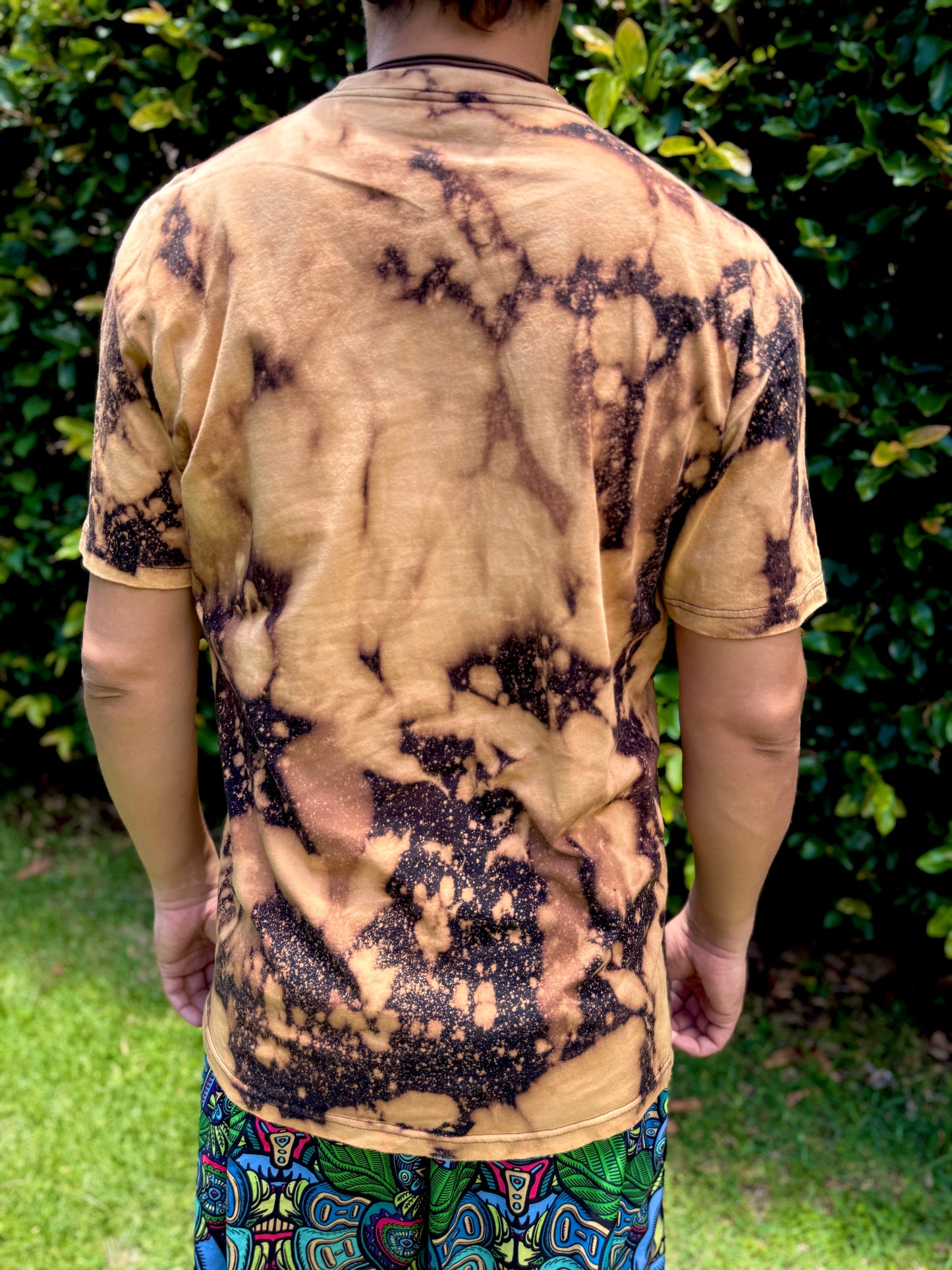 Summer Solstice with Salt Bleach Dye T-Shirt (Large)