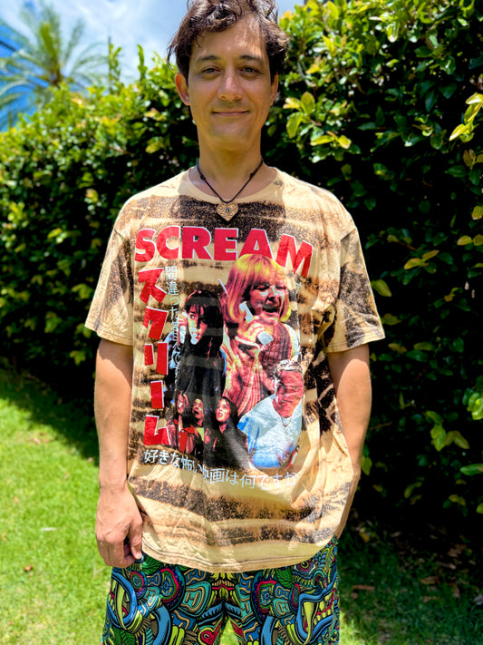 Scream Bleach Dye T-Shirt (2XL)