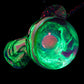 B/W & Rainbow Single Opal UV Scribble Mushroom Pendant