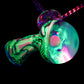 B/W & Rainbow Single Opal UV Scribble Mushroom Pendant
