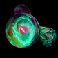 B/W & Rainbow Single Opal UV Scribble Mushroom Pendant