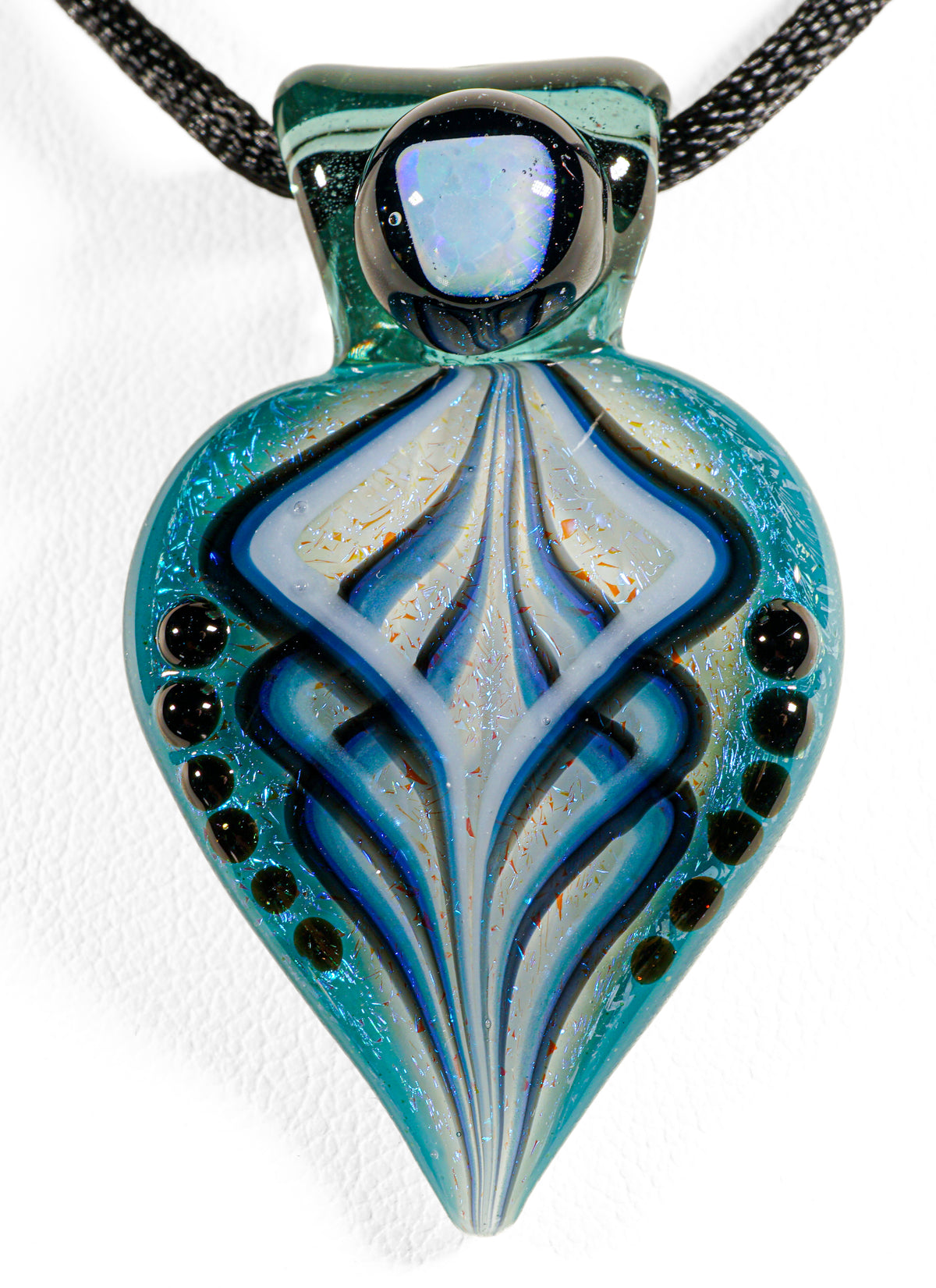 Teal Petal Pendant