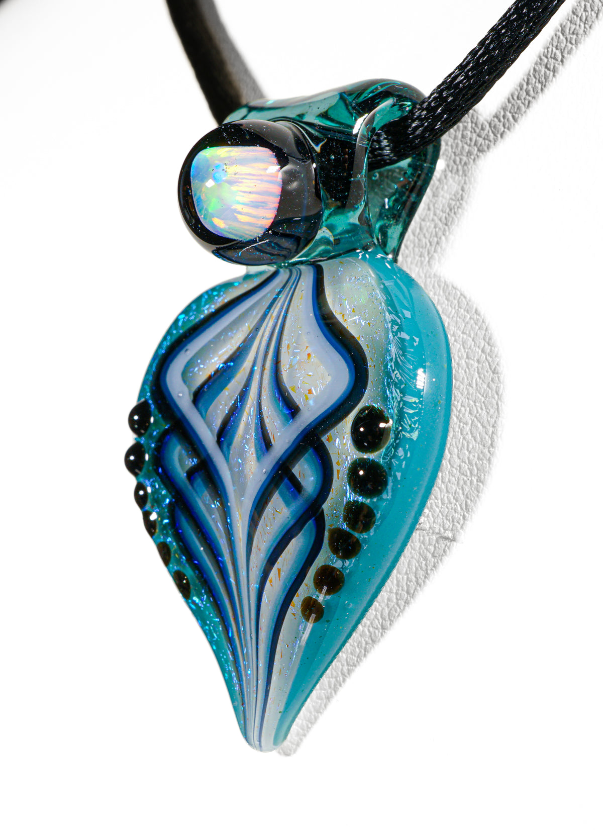 Teal Petal Pendant