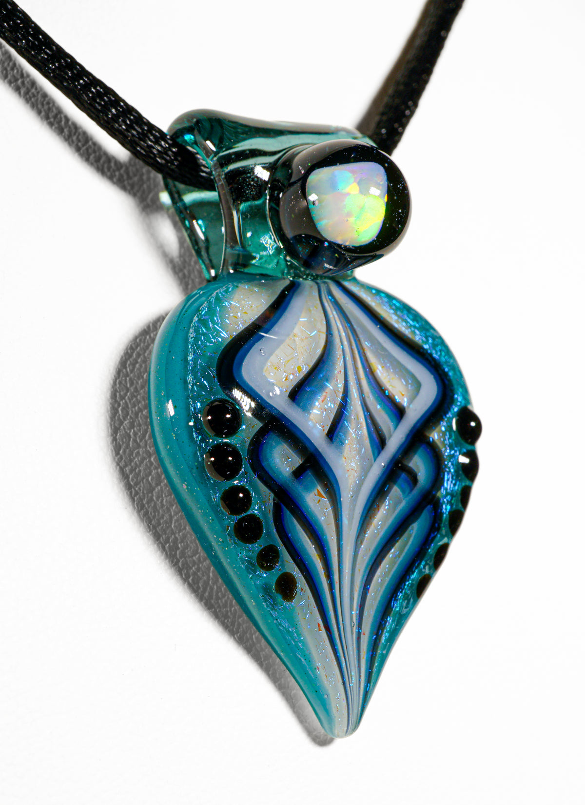Teal Petal Pendant