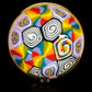 Dual-Sided Pizza & Rainbow Milli Marble (34mm)