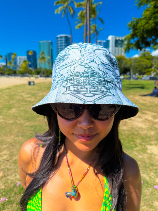White Tree of Life Bucket Hat