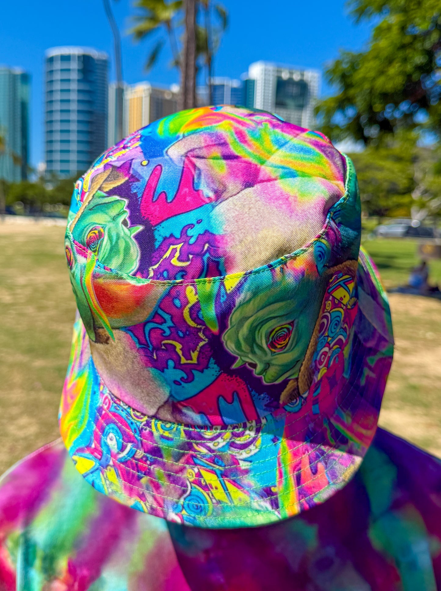 Trippy Yoda Bucket Hat