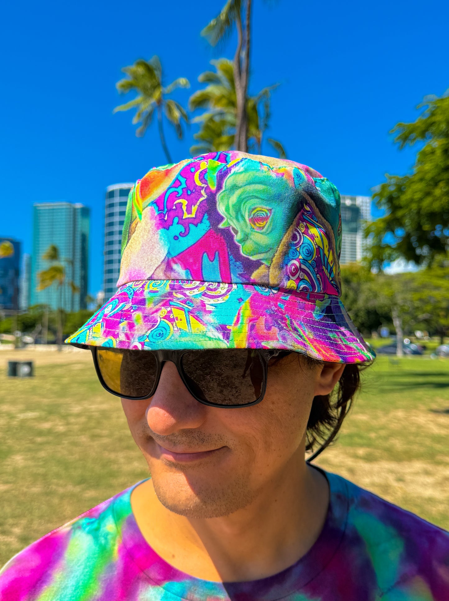 Trippy Yoda Bucket Hat