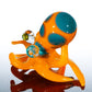 UV Orange Octopus Pendant