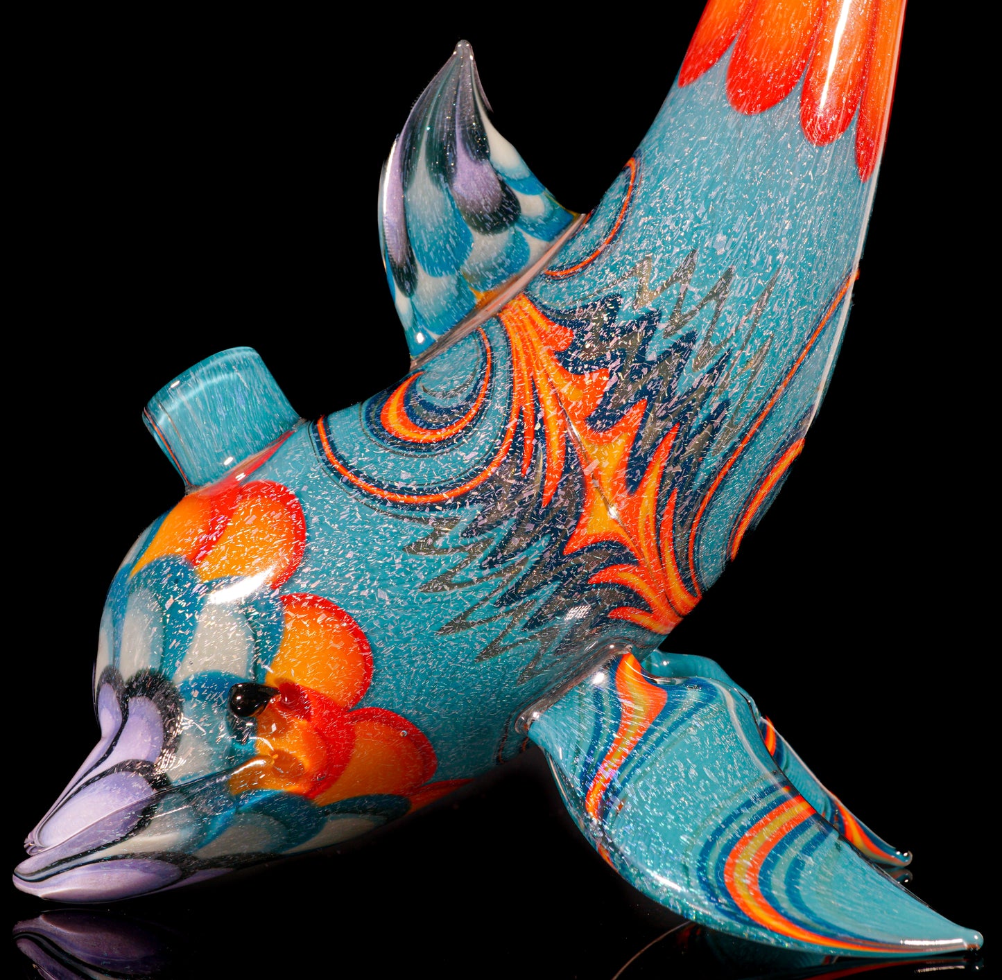 Dichro UV Fire and Ice Dot Stack Dolphin + Plug